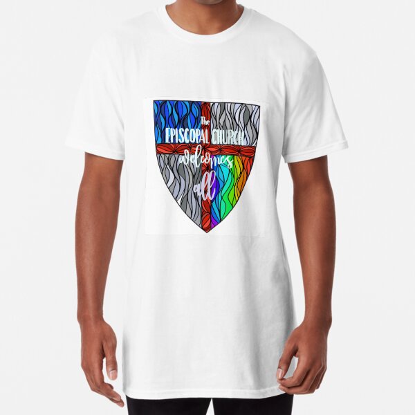 Episcopal Shield Pride 3 Long T-Shirt