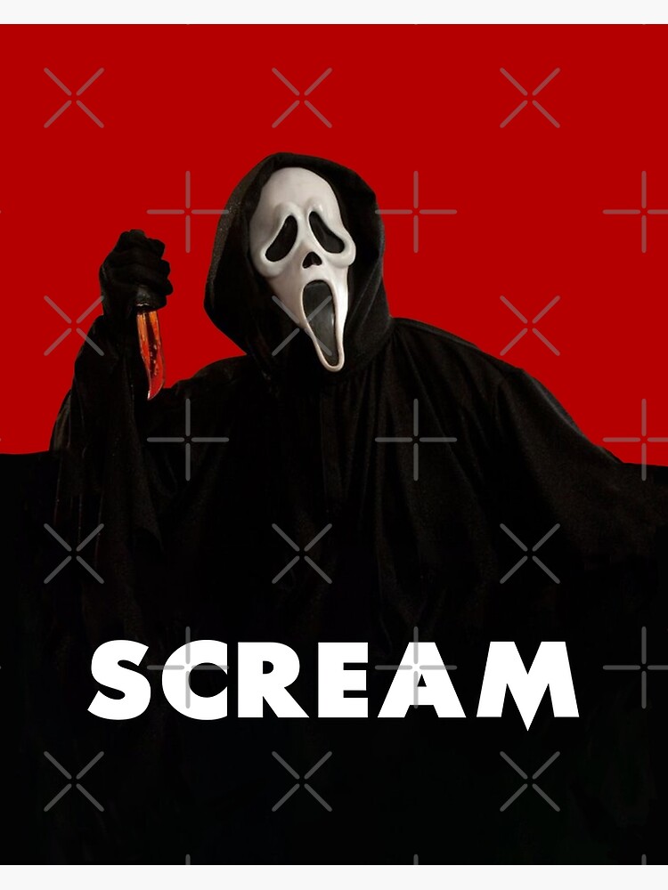 Ghost Face Scream Scary Movie Poster Print by Chris Oz Fulton