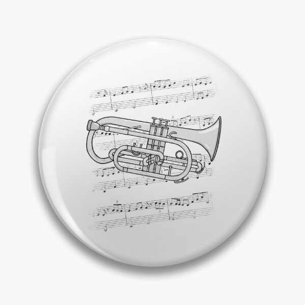 Item preview, Cornet Player Music Notation Cornetist Brass Musician designed and sold by doodlerob.