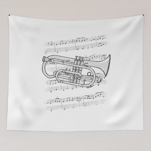 Item preview, Cornet Player Music Notation Cornetist Brass Musician designed and sold by doodlerob.