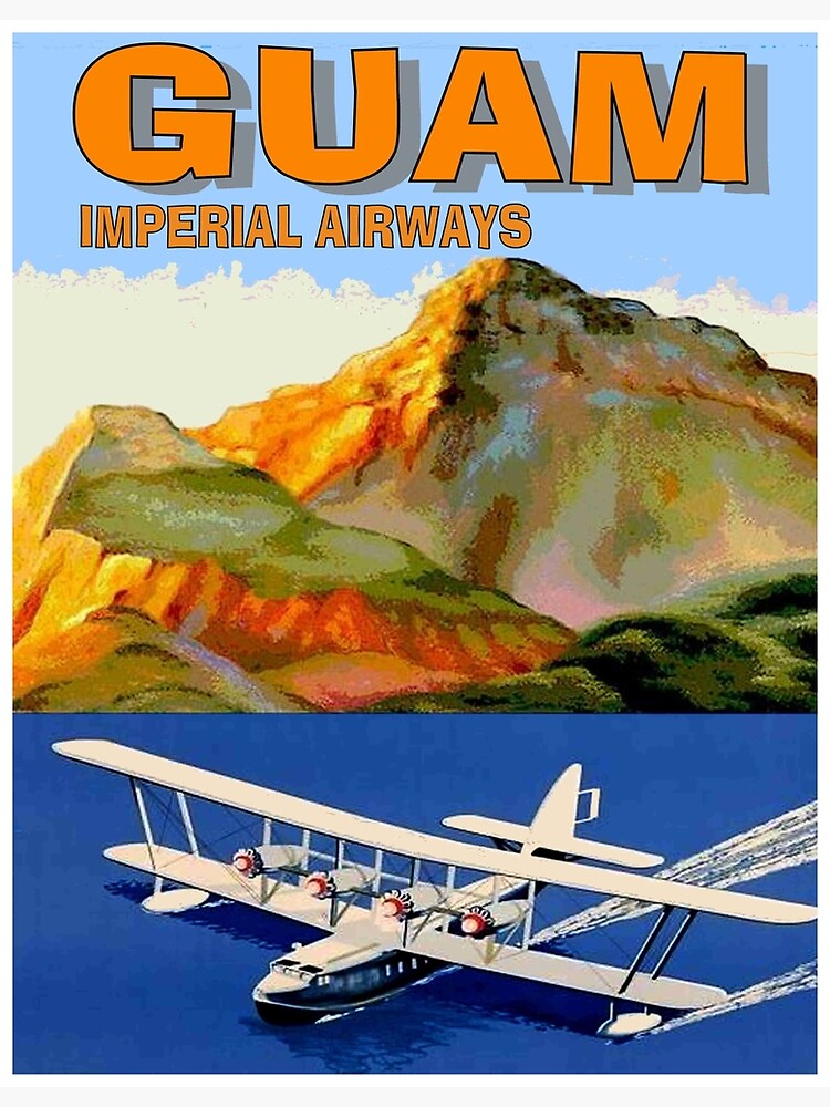 Pan Am Hawaii Clipper Travel Poster Travel Art Print Birthday Gift  Christmas Present 