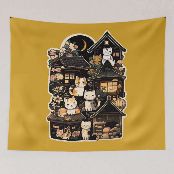 Item preview, Cat Village #3 (Inspired by Houtong Cat Village, Taiwan) designed and sold by DreamsGD.