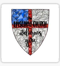 Episcopal Shield Triangle 2 Sticker