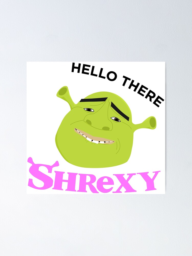 Shrek the Rock meme Poster for Sale by tttatia