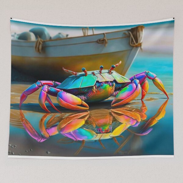 Item preview, Key West Crab and Boat designed and sold by MichellesMedArt.