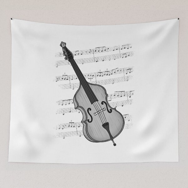 Item preview, Double Bass Music Notation Bassist String Musician designed and sold by doodlerob.