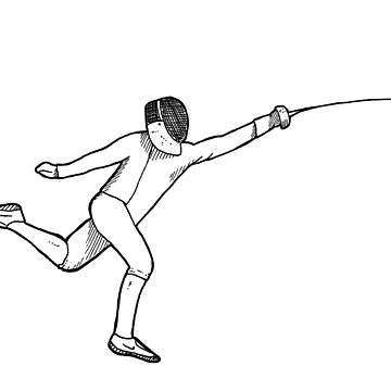 Artwork thumbnail, Fencer - Epee Fleche by InkAndSwords