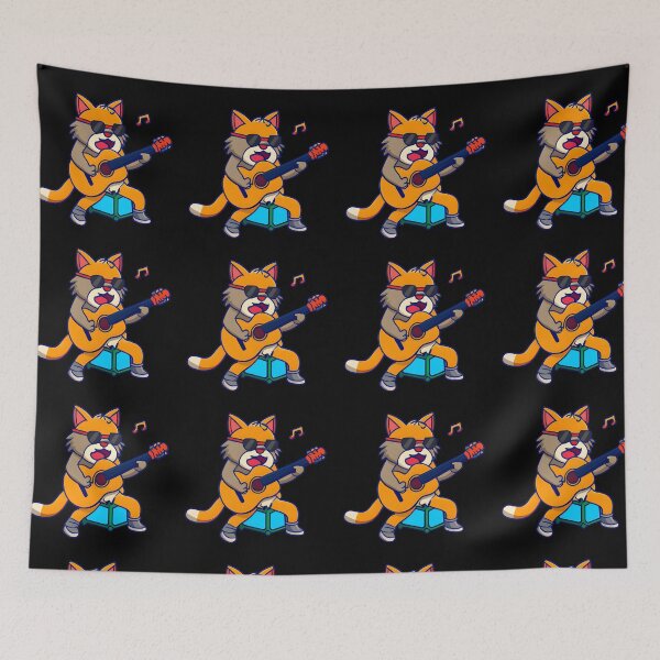 Item preview, Cat Playing Guitar Hydro designed and sold by elisarasada.