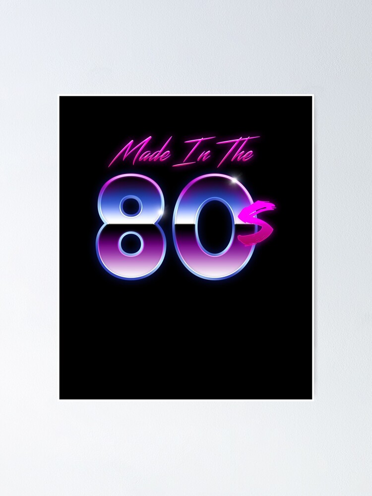 I Love the 80s, 80s theme gift, 80s neon tshirt