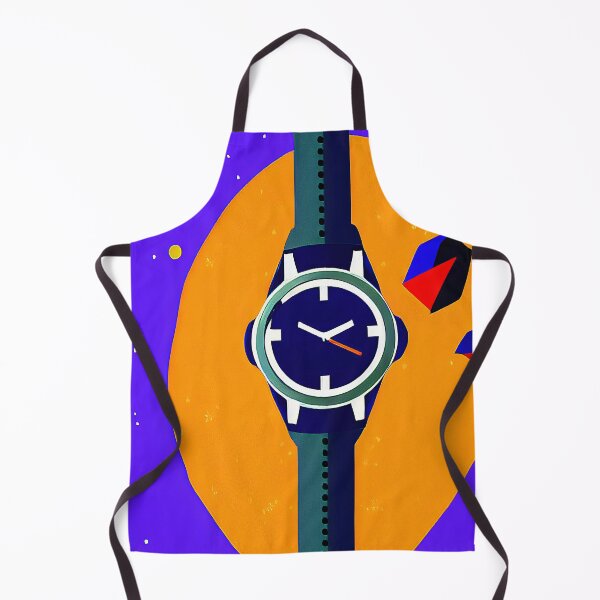 Item preview, 10h10 orange round watch, square format designed and sold by Flairh-Art.