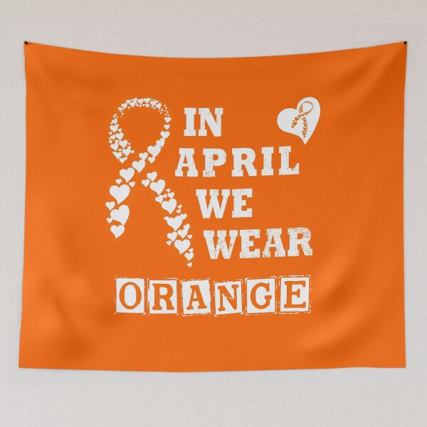 Item preview, In April We Wear ORANGE  designed and sold by Deco-Design.