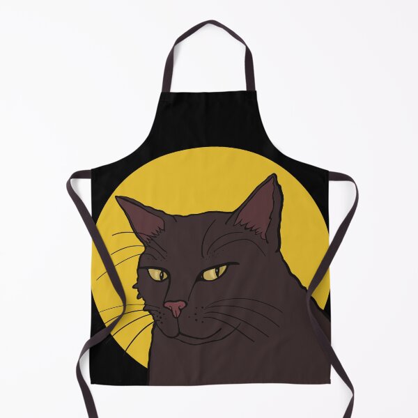 Item preview, The gray cat is the Boss . Dark cat watching you with a serious look. designed and sold by marina63.