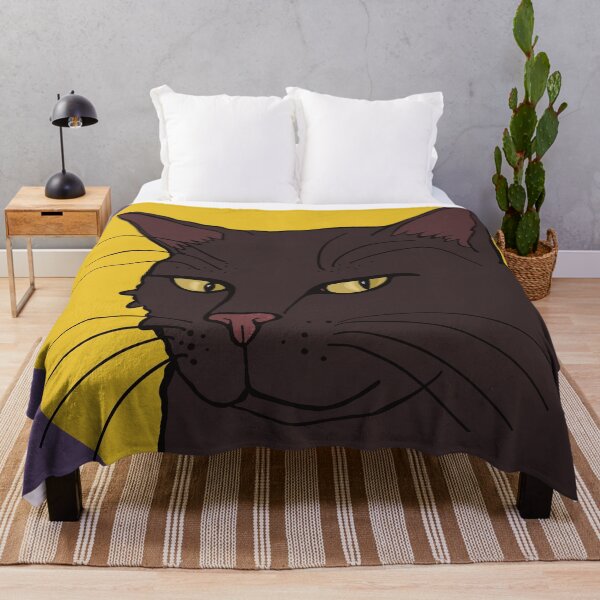 Item preview, The gray cat is the Boss . Dark cat watching you with a serious look. designed and sold by marina63.