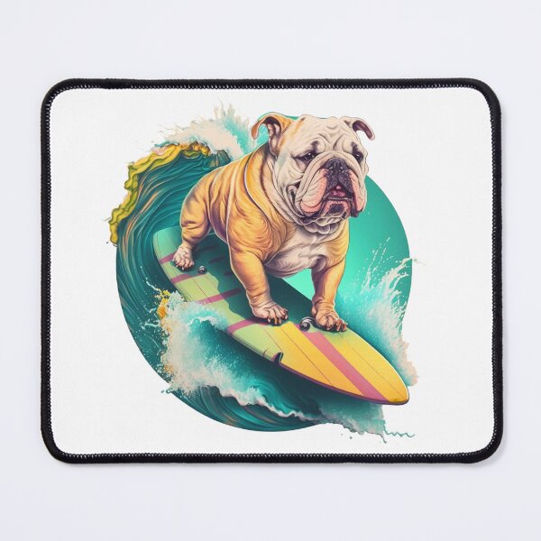 Item preview, Surfboarding Bulldog designed and sold by Bill Skraps.
