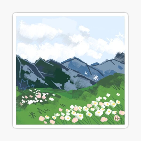 Item preview, Blue and Green Landscape designed and sold by aymeigh.