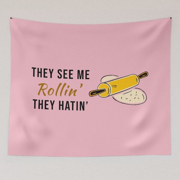 Item preview, Ridin' (they see me rollin') - Food Music Word Pun designed and sold by Graham Baitson.