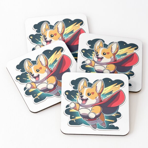 Item preview, Kawaii Corgi Hero - Cute and Courageous Dog Art designed and sold by Akira Miyamoto.