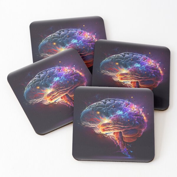Aperçu de l'œuvre Cerveau traitant l'univers coloré créée et vendue par toticavalcanti.