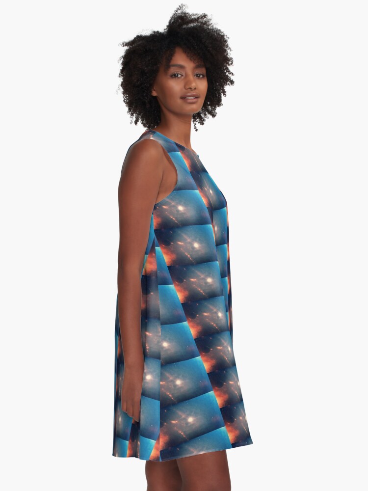 Thumbnail 2 of 4, A-Line Dress, All Through The Night designed and sold by kinkatstyle.
