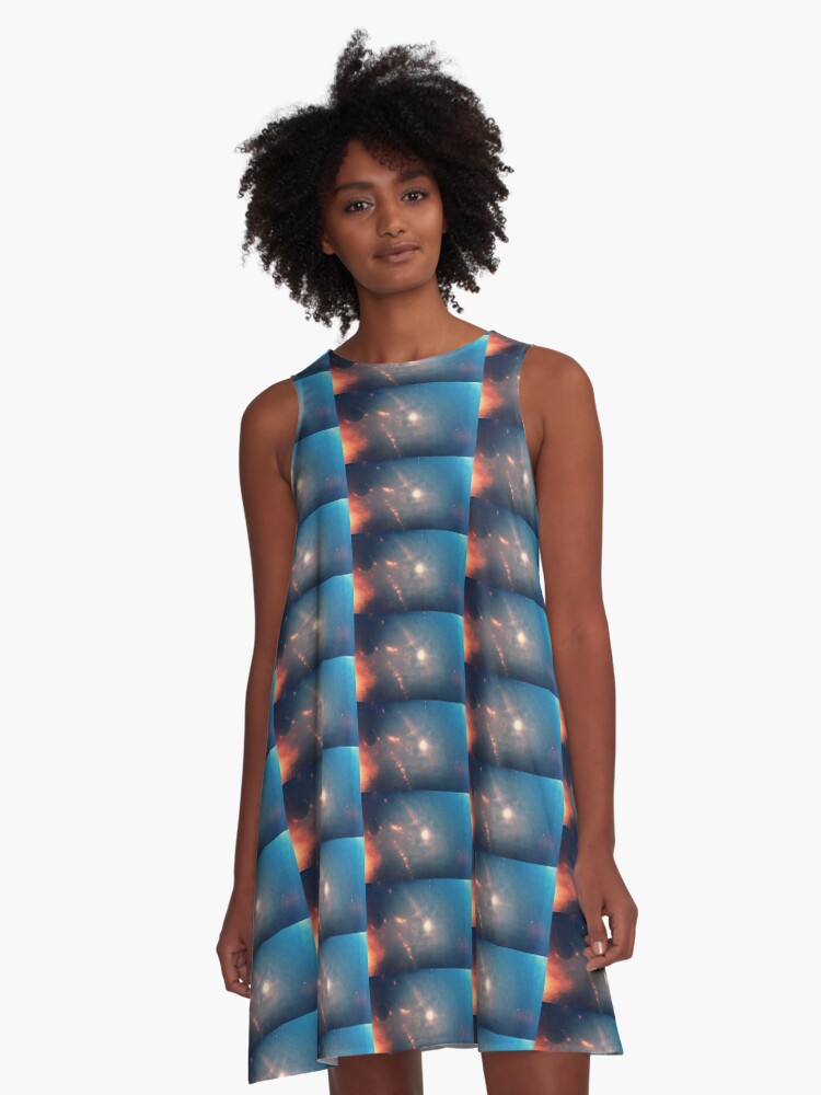Thumbnail 1 of 4, A-Line Dress, All Through The Night designed and sold by kinkatstyle.