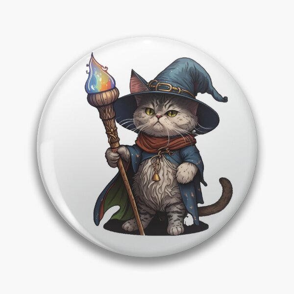 Item preview, Cute Cat Wizard Sticker designed and sold by DaydreamDepot.