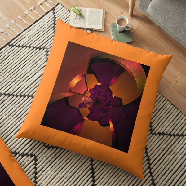Purple Portal Floor Pillow