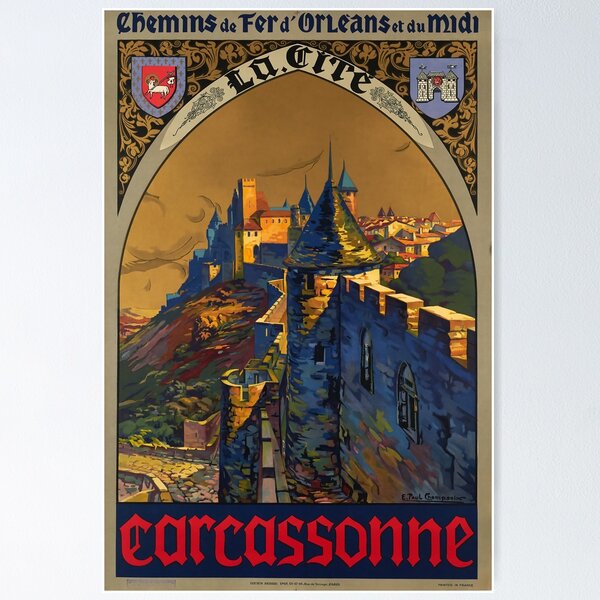 Item preview, Chemin de fer d'Orléans et du midi, Carcassonne designed and sold by BokeeLee.