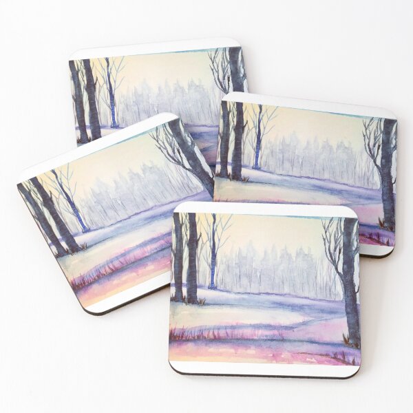 Item preview, Atmospheric winter landscape  designed and sold by watercolorsLiz.