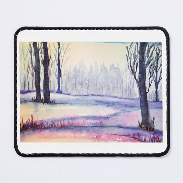 Item preview, Atmospheric winter landscape  designed and sold by watercolorsLiz.