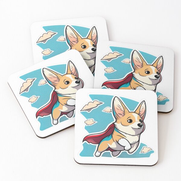 Item preview, Kawaii Corgi Hero - Cute and Courageous Dog Art designed and sold by Akira Miyamoto.