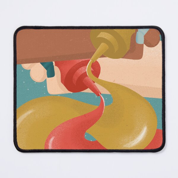 Item preview, Mustard & Ketchup illustration designed and sold by LucyFaulke.