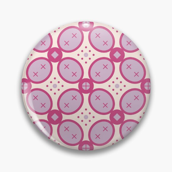 Item preview, Moroccan Red, Purple, Pink Tiles Pattern Illustration,Circle Floral, Mediterranean Style designed and sold by Dazzline Designs.