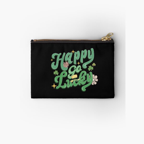 Item preview,  St. Patricks Day Irish shamrock hat flowers typography, happy go lucky designed and sold by portrait4you.
