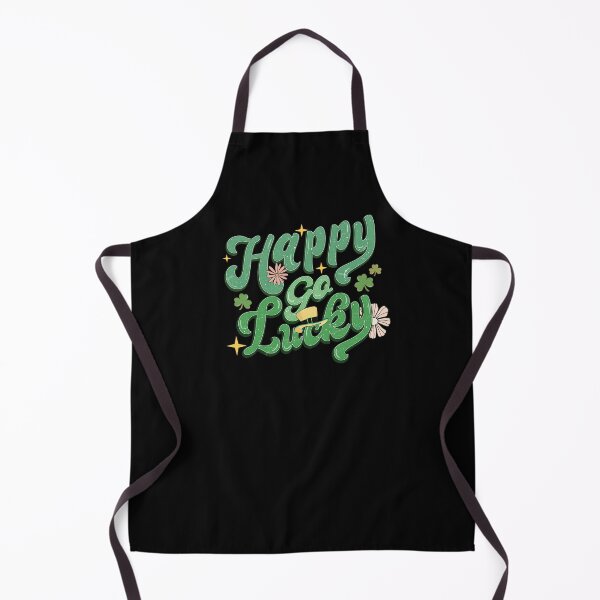 Item preview,  St. Patricks Day Irish shamrock hat flowers typography, happy go lucky designed and sold by portrait4you.