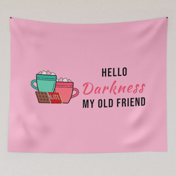 Item preview, Hello Darkness My Old Friend - Food Music Word Pun designed and sold by Graham Baitson.
