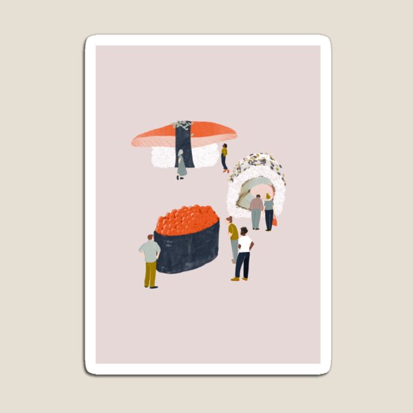 Item preview, Sushi gallery illustration designed and sold by LucyFaulke.