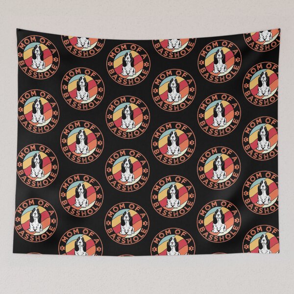Item preview, Mom of a Basshole Basset Hound Lover designed and sold by TKsTees.