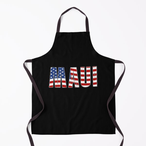 Item preview, MAUI - Hawaii - Vintage American Flag, USA, Valley Isle designed and sold by Sun Sand & Sea Art.