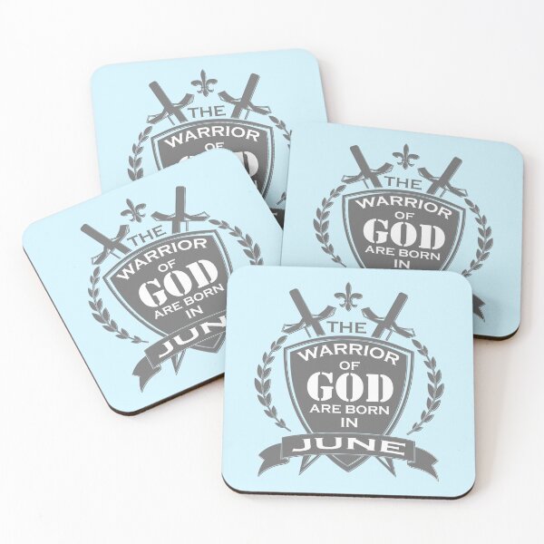 Item preview, The warrior of god are born in june - A Christian Design designed and sold by berea.cl.