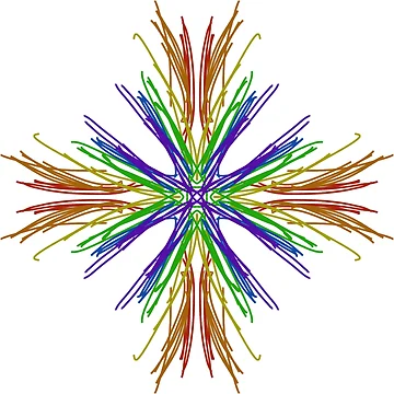Artwork thumbnail, rainbow cross by Meo Design