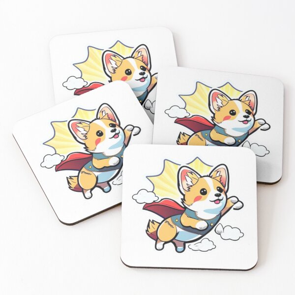 Item preview, Kawaii Corgi Hero - Cute and Courageous Dog Art designed and sold by Akira Miyamoto.