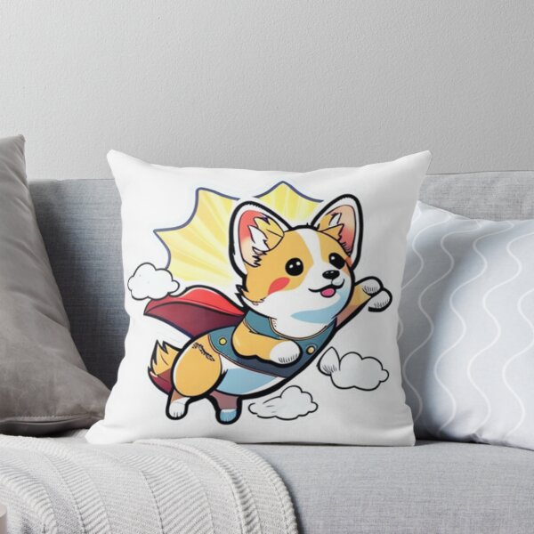 Item preview, Kawaii Corgi Hero - Cute and Courageous Dog Art designed and sold by Akira Miyamoto.