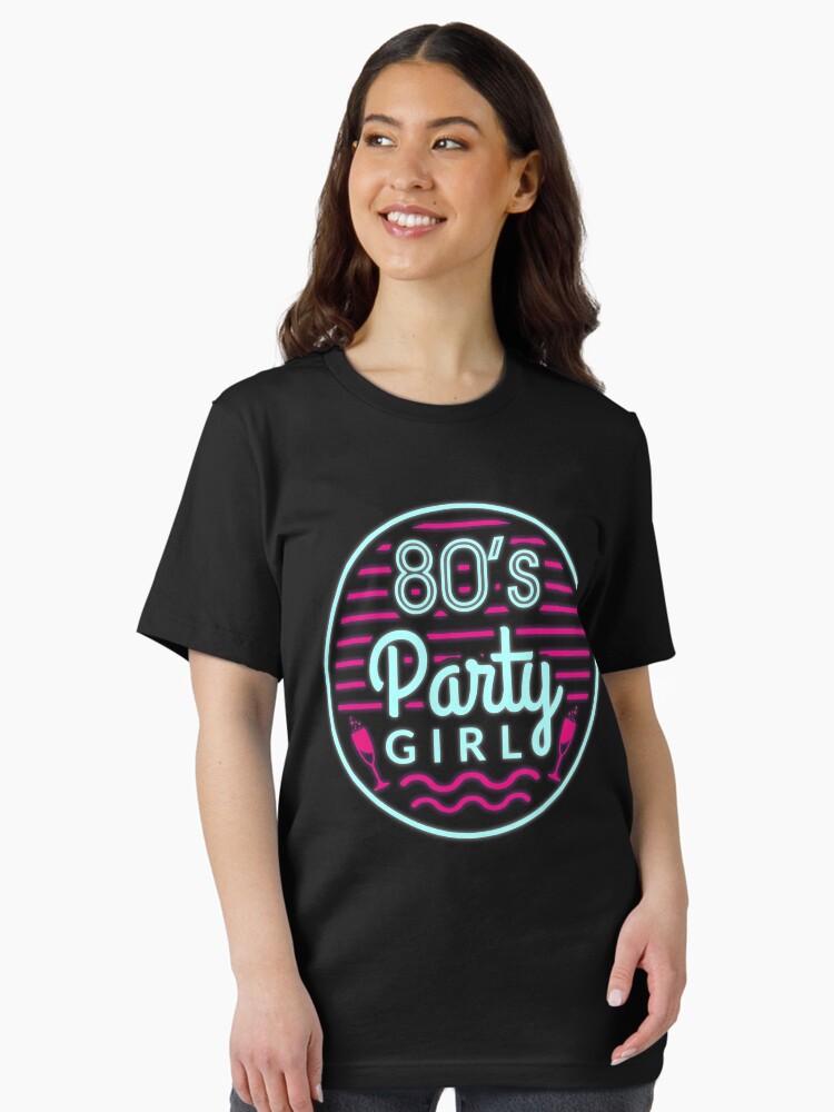 80s Party Girl 80s theme gift 80s neon tshirt rad dad shirt