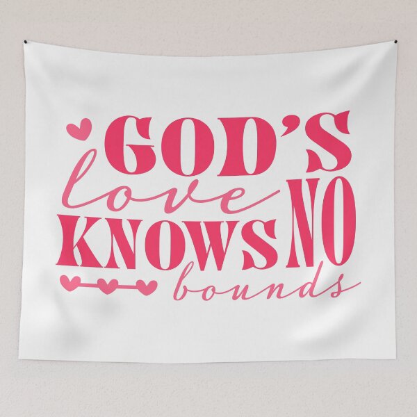 Item preview, God’s Love Knows No Bounds - Pink designed and sold by L-Designz.