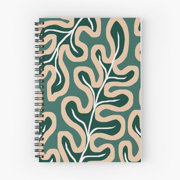 Item preview, Modern Japandi Green Leaves Pattern designed and sold by Deutschic.