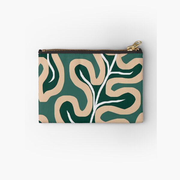 Item preview, Modern Japandi Green Leaves Pattern designed and sold by Deutschic.