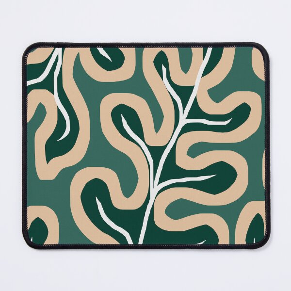 Item preview, Modern Japandi Green Leaves Pattern designed and sold by Deutschic.