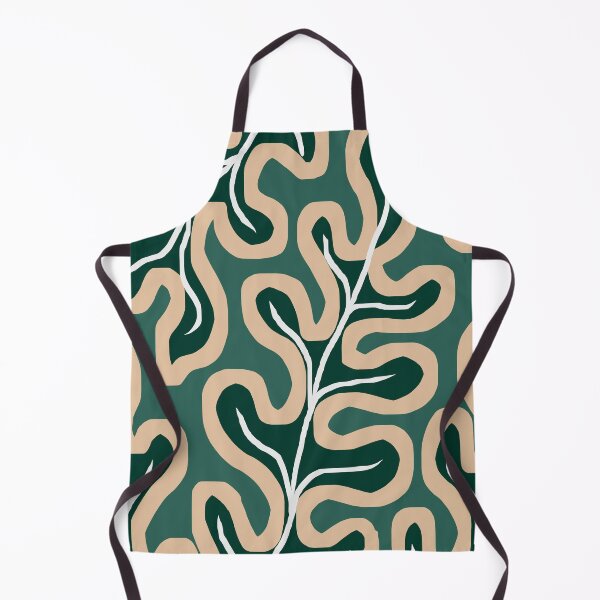 Item preview, Modern Japandi Green Leaves Pattern designed and sold by Deutschic.