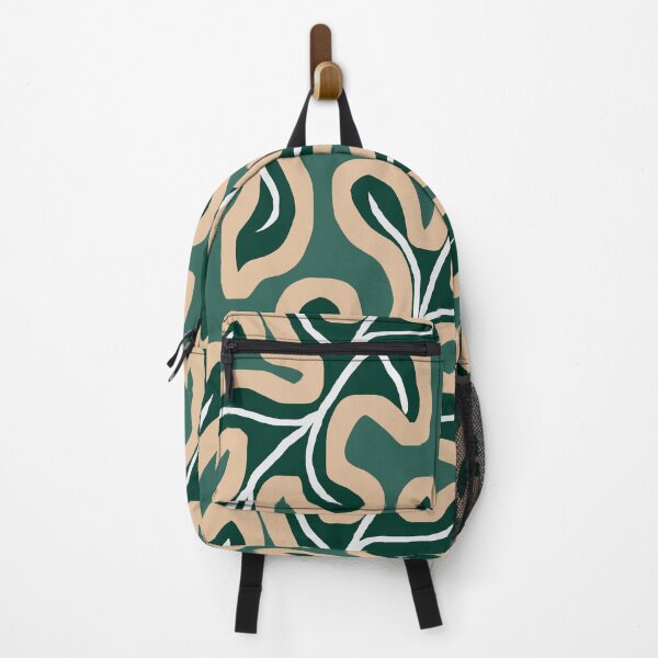 Item preview, Modern Japandi Green Leaves Pattern designed and sold by Deutschic.