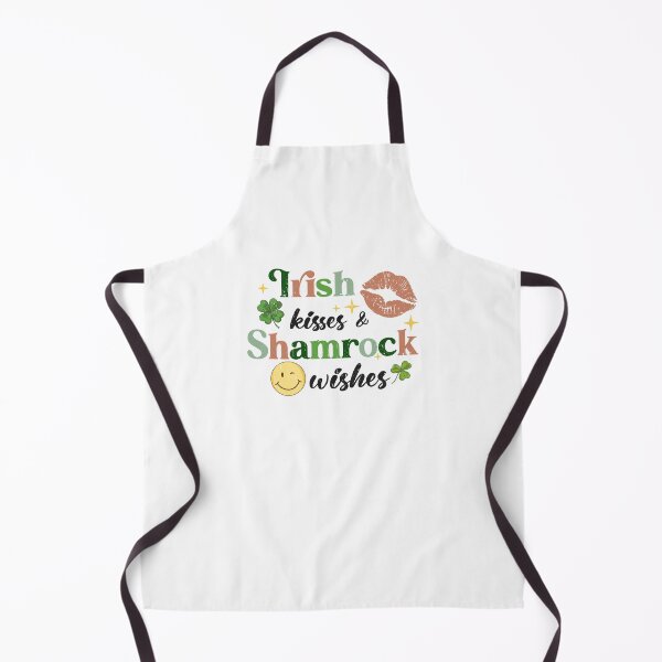 Item preview, St. Patricks Day typography / Irish kisses and Shamrock wishes  designed and sold by portrait4you.